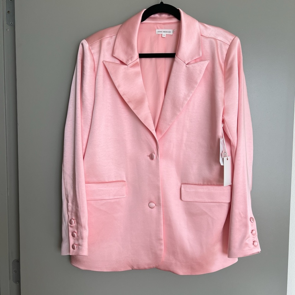 GOOD AMERICAN Bubblegum Pink Blazer